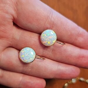 14k Opal Earrings